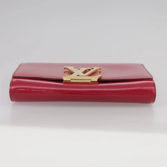 LOUIS VUITTON Pochette Louise EW Bag Patent Rose Andian M94270 LV Auth bs21225V - Picture 7 of 16